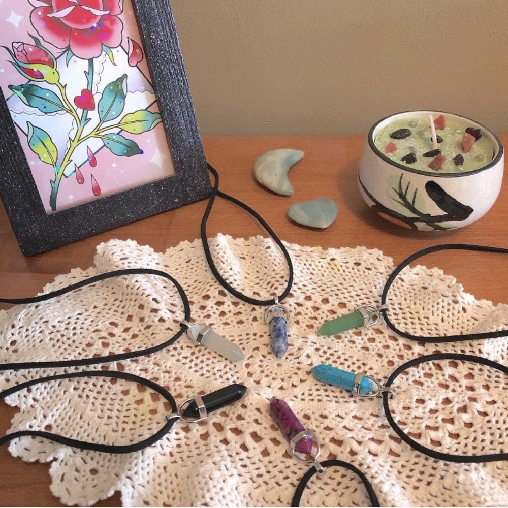 Mystery Bag - Crystal Necklace Bundle - 15 Necklaces for $10 - Necklace Grab Bag